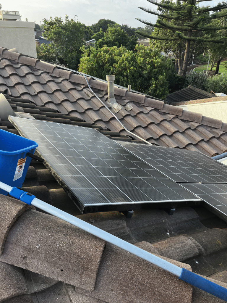 Residue on solar panels