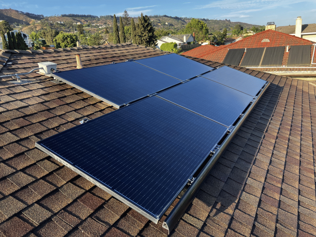 Solar Panels Cleaned with no more moss and licen.